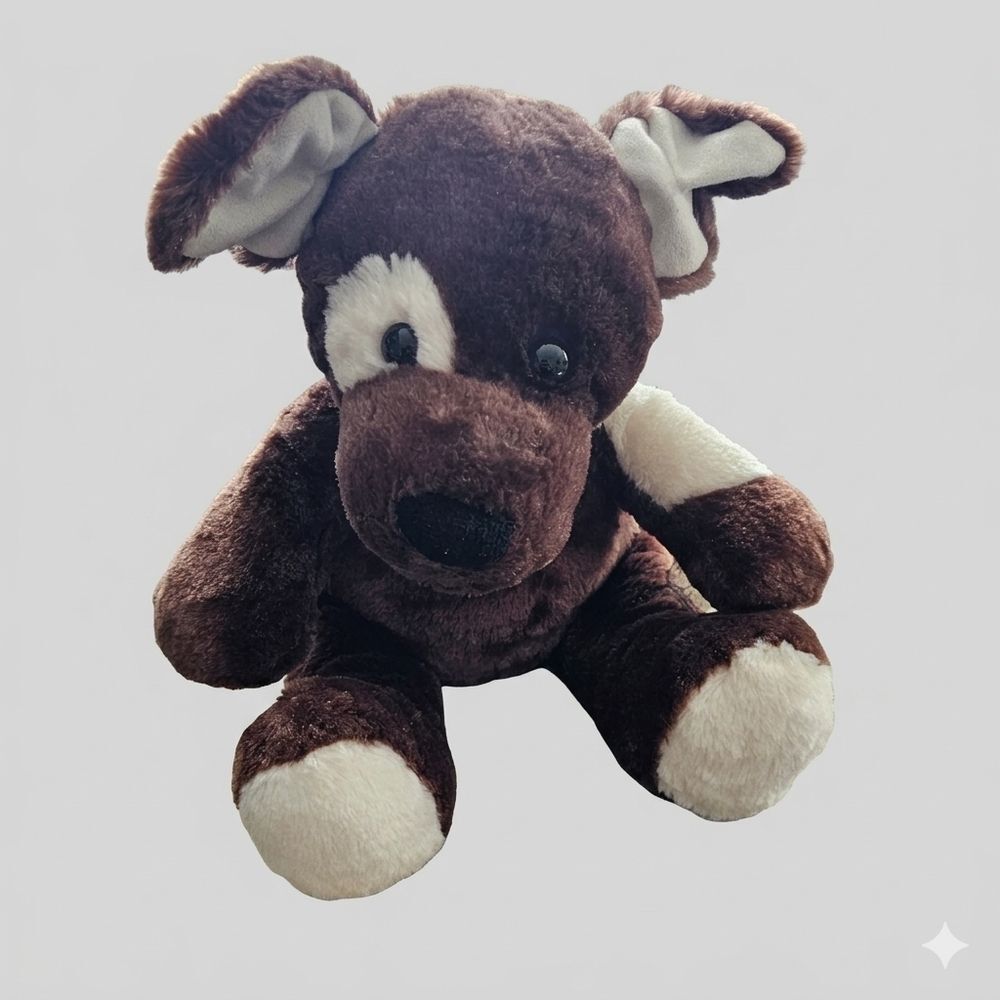 Vintage 2008 Build-A-Bear "Barkleigh" Brown Patch Dog